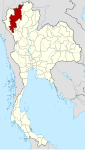 Thailand Chiang Mai locator map